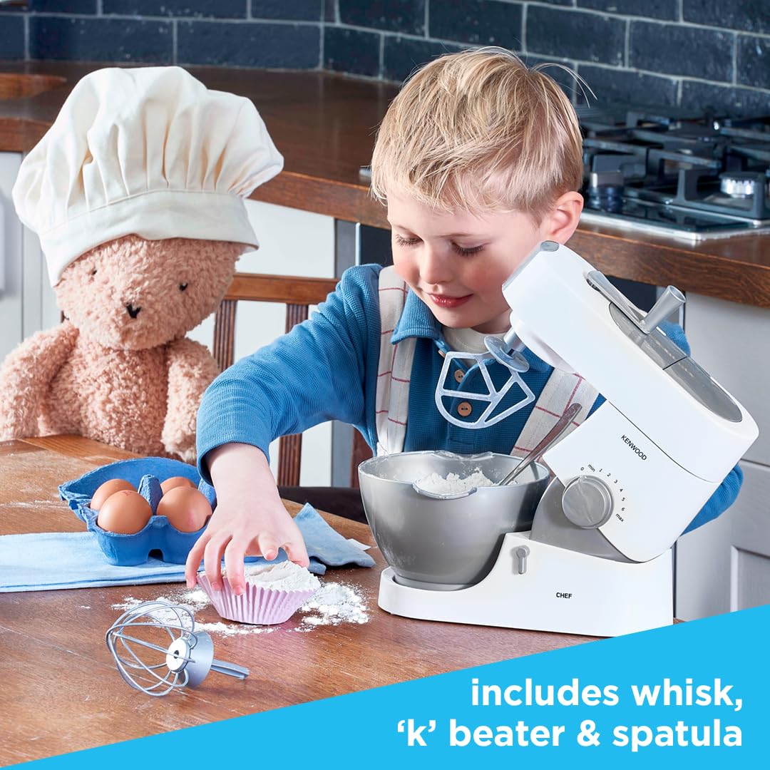 Casdon Kenwood Mixer | Toy Food Mixer For Children Aged 3+ | Perfect For Budding Bakers Who Enjoy Mixing Real Food!