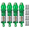 BRKRC Aluminum Front Rear Shocks Absorber RC Damper for Arrma 1/18 Granite Typhon Mojave Grom RC Crawler Upgrade (Green)