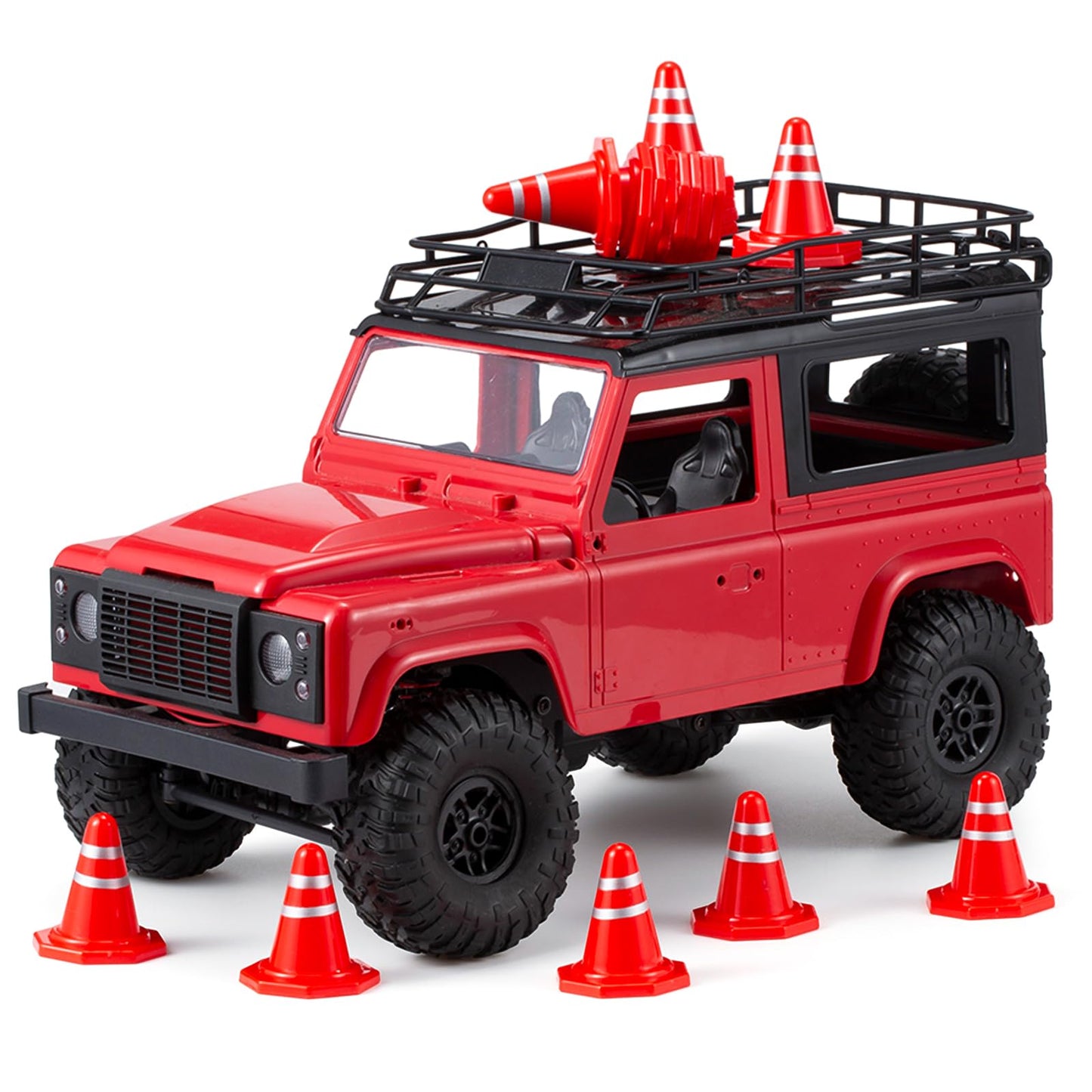 RXZIXYL 20Pcs Simulated Traffic Cones,Mini Decoration Toys Road Cones for RC Crawler 1:16 1:18 1:24 RC Car SCX24 FCX24 TRX4M