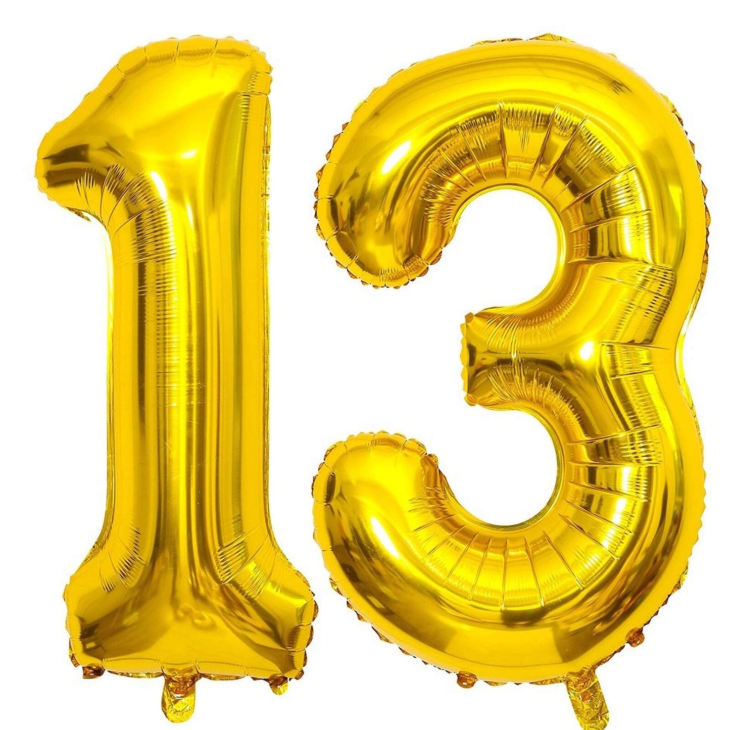 40 Inch Gold 13 Number Balloons Giant Jumbo Huge 13 Or 31 Foil Mylar Helium Number Digital Balloons Gold Birthday Mylar Digital