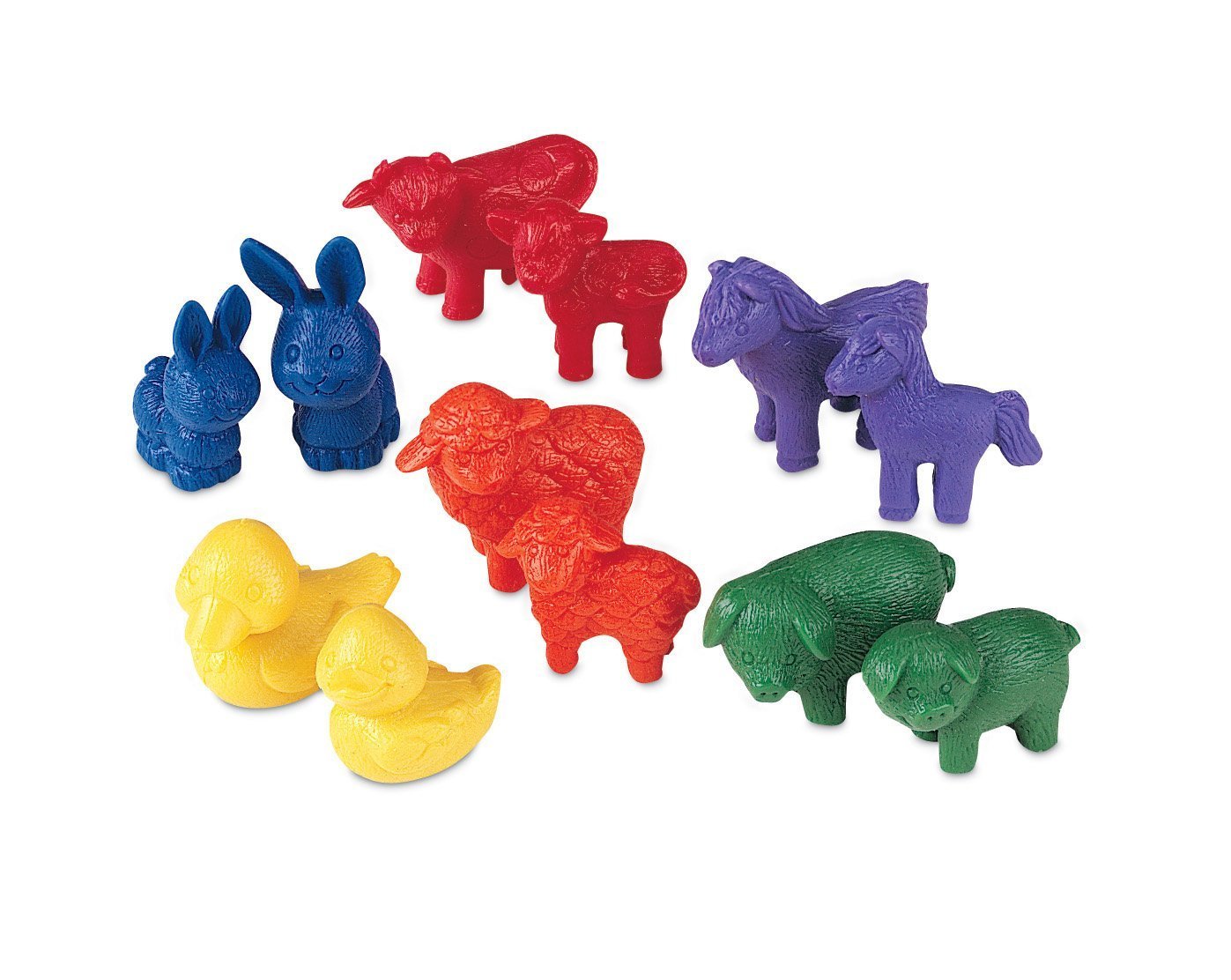 Learning Resources Friendly Farm Animal Counters - 72 Pieces, Ages 3+ Toddler Learning Toys, Preschool Learning Supplies, Classroom Desk Pets, Educational Counting And Sorting Toy
