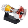 TR900 Turbofan Engine Model Aircraft Engine Kit Turbojet Engine Model mature-themed Gift Mechanical Science Education Toy As Shown