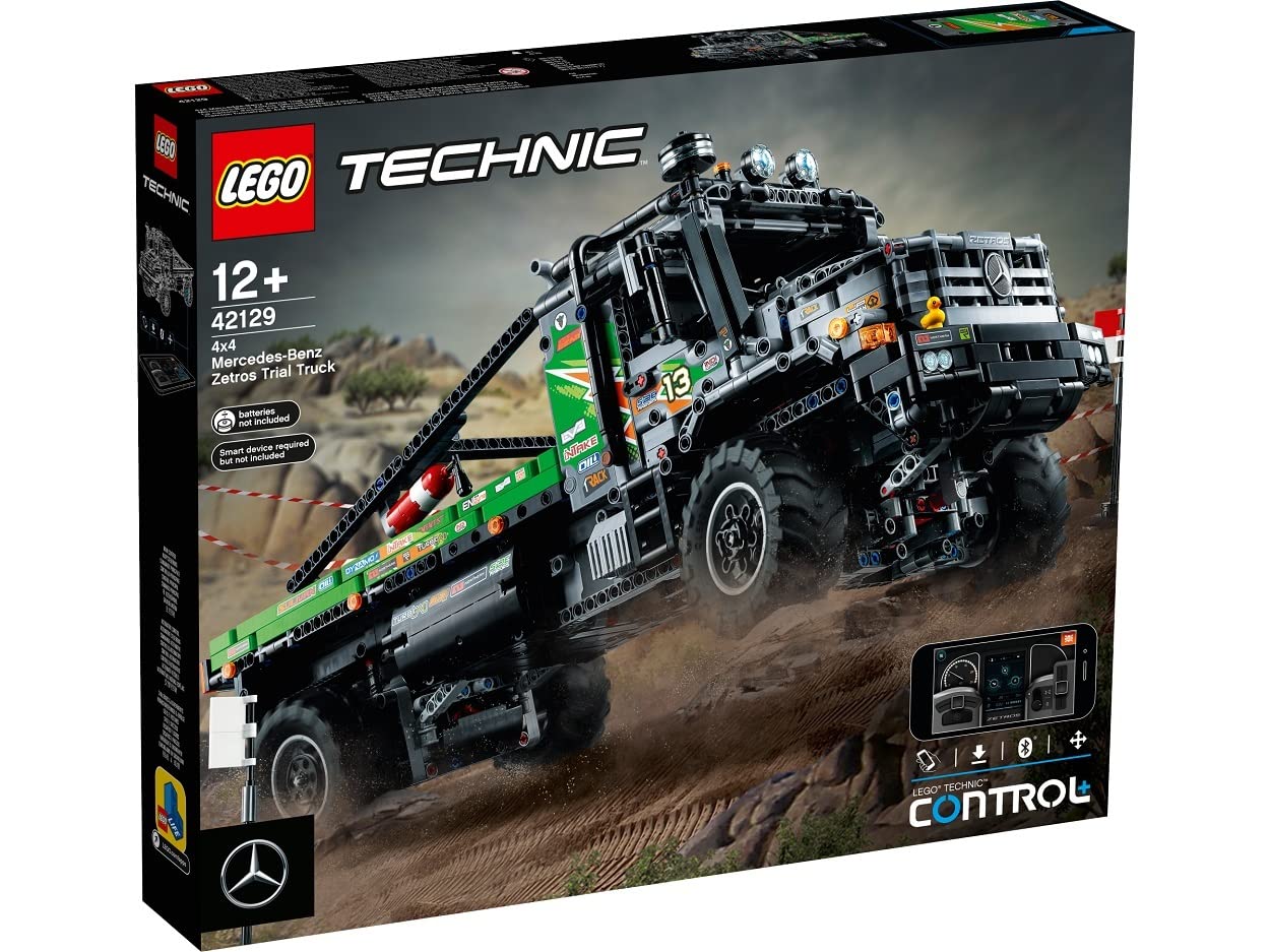 Lego Technic 4X4 Mercedes-Benz Zetros Trial Truck 42129 Building Kit; Explore A Powerful App-Controlled Toy Truck; New 2021 (2,110 Pieces)