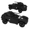TimMee RECON PATROL Armored Cars - Black Plastic Army Men Scout Vehicles
