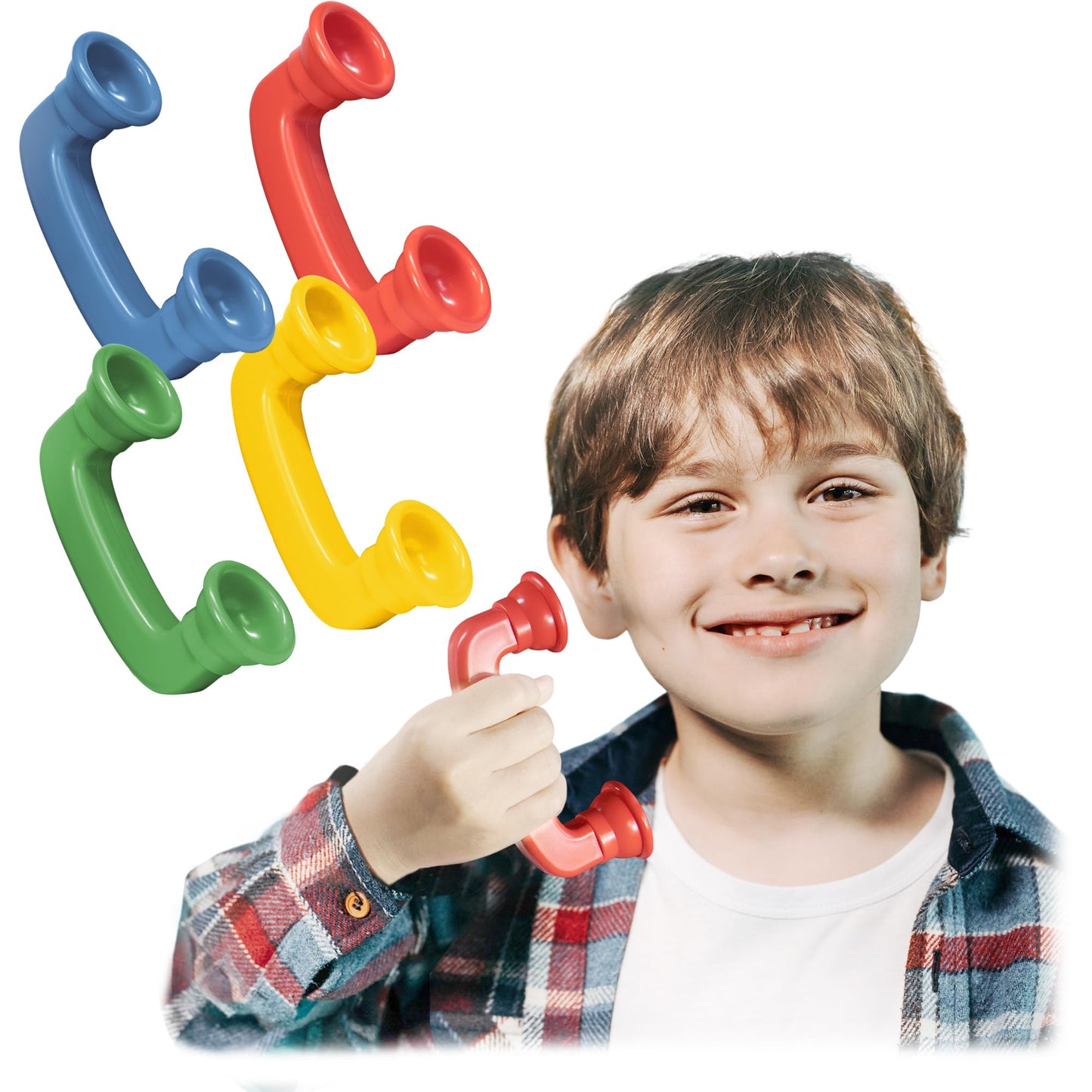 Novelty Place 4 Pack Whisper Phones Speech Therapy Toys for Reading & Auditory Feedback - Improve Fluency, Comprehension & Pronu