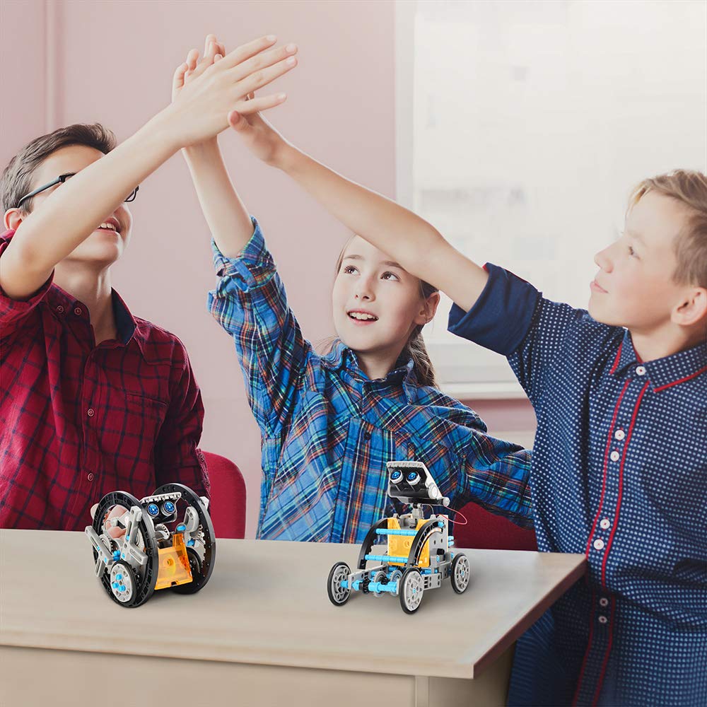 Sillbird Stem 12-In-1 Education Solar Robot Toys For Boys Ages 8-13, Diy Building Science Experiment Kit Birthday Gifts For Kids 8 9 10 11 12 13 Years Old, Solar Powered By The Sun