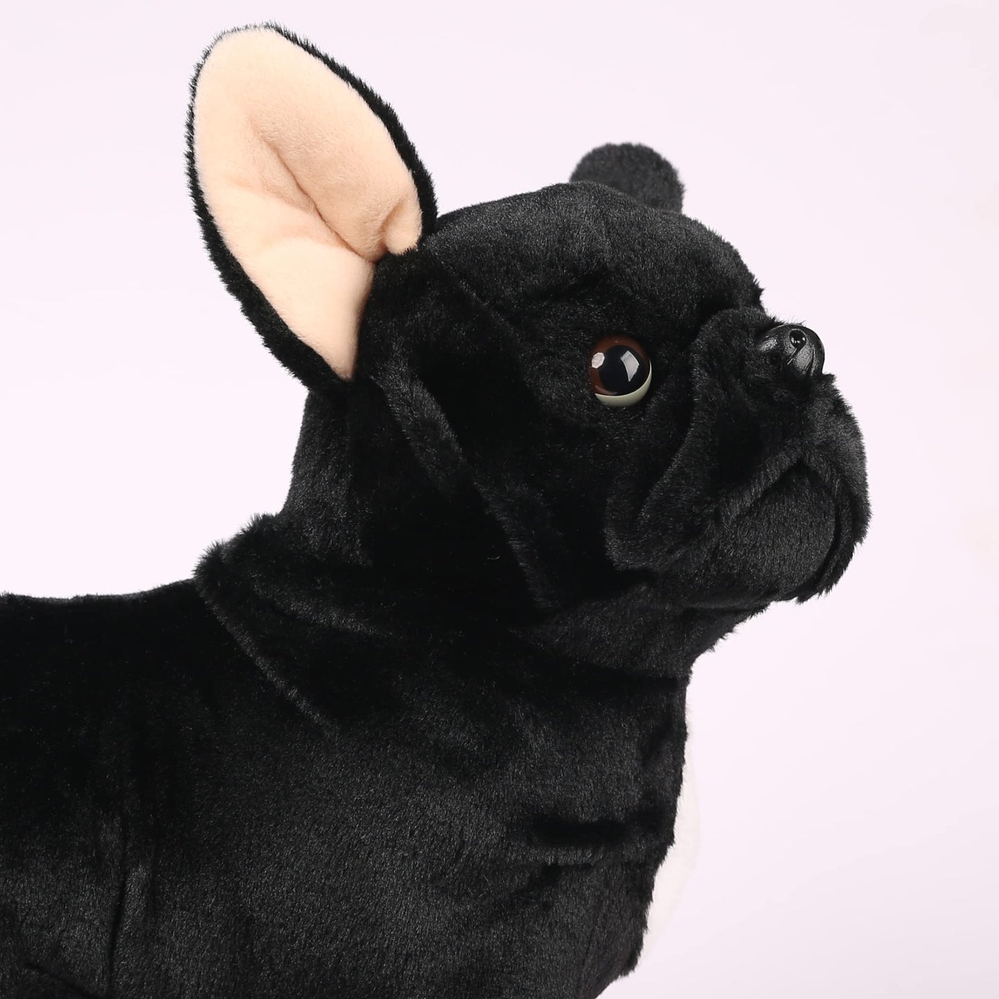 Boni 12.5 Inch Black Dog Stuffed Animal, French Bulldog Plush Stuffed Animals, Birthday Christmas Day Gifts For Child