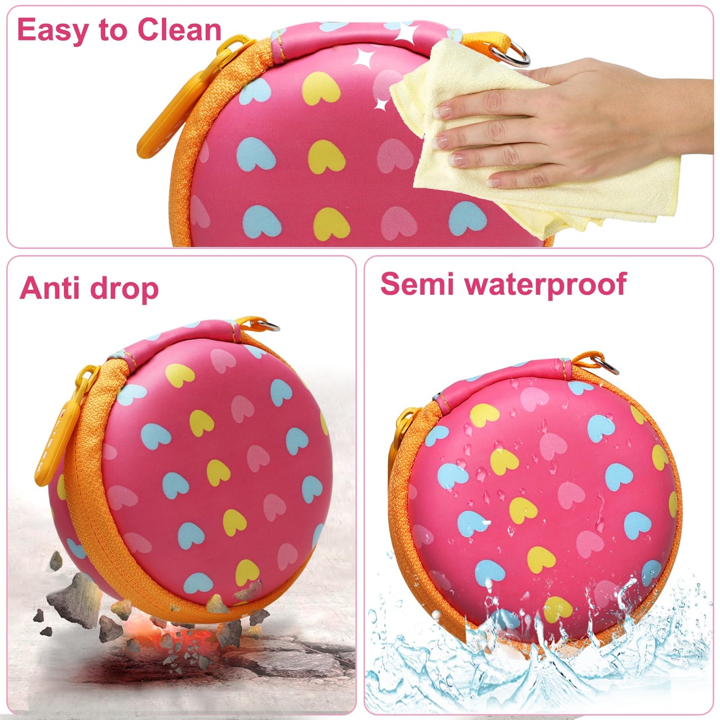 Ltgem Case Compatible With Tamagotchi Pix/Tamagotchi Original/Tamagotchi Nano X/Tamagotchi Hello Kitty/Tamagotchi Uni,Storage Protective Carrying Electronic Pets Case With Lanyard Neck Strap(Red)