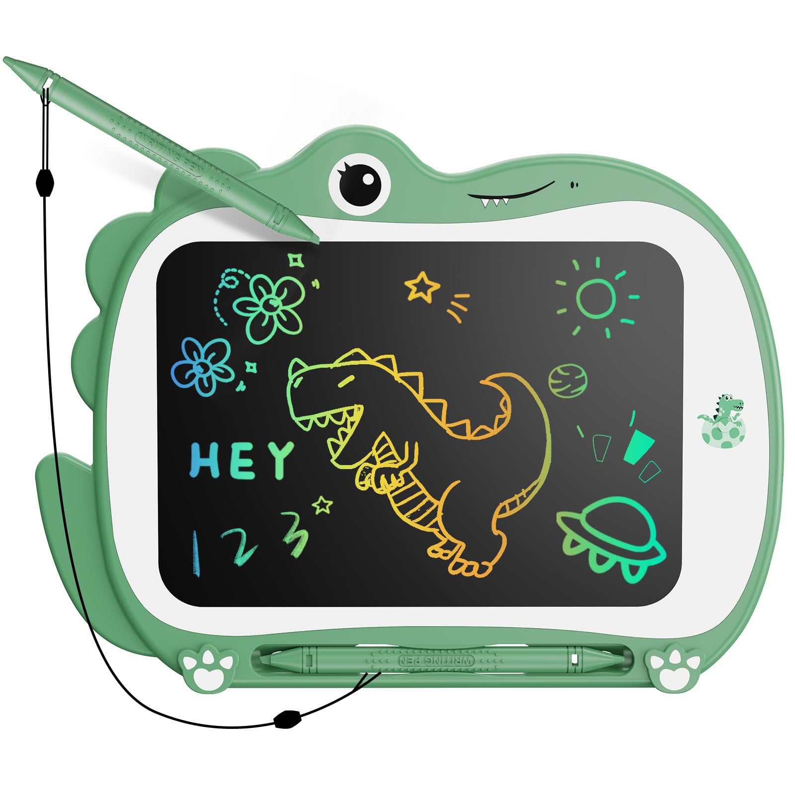Genialba 8.5 Inch Dinosaur LCD Drawing Tablet Writing Board Toddler Toy Educational Toys Birthday Christmas Gifts Toys for 3 4 5