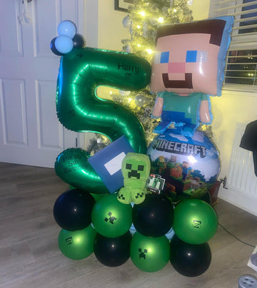 Green Number 5 Balloon 40 Inch, 5 Balloon Number, 5Th Birthday Decorations, Green Party Supplies For Boys Girls