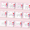 Jenaai 12 Sets Pink Bow Party Favors Ceramic Painting Kit for Kids Coloring Pink Bow Crafts DIY Painting Craft Kit Unpainted Pla