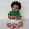 Scom Lifelike Reborn Baby Dolls -20 Inch African American Realistic Baby Doll Newborn Baby Dolls