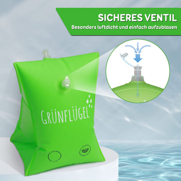 Grnflgel Toddler Arm Floaties 1-6 Years Old - Bio-Tpu I No Plasticisers & Skin-Friendly | Kids Water Wings For Kids 1-3 3-5 4-5