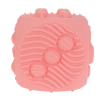 Nuby Silicone Block Poppers - (2-Pack) Interactive Baby Block Toy For Babies 10+ Months - Pink And Purple