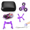 HTSHO Fidget Toys mature-themeds Fidgets for Kids 8-12 mature-themed Fidgets for Anxiety and Stress Desk Fidgets for mature-themeds Stocking Stuffers Party Favors for Kids (Purple)