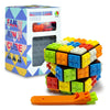 Acrofek Speed Cube 3X3 Build-On Brick Cube, Brain Teaser Puzzles Magic Cube With Building Blocks, Creative Puzzle Cube Toys For