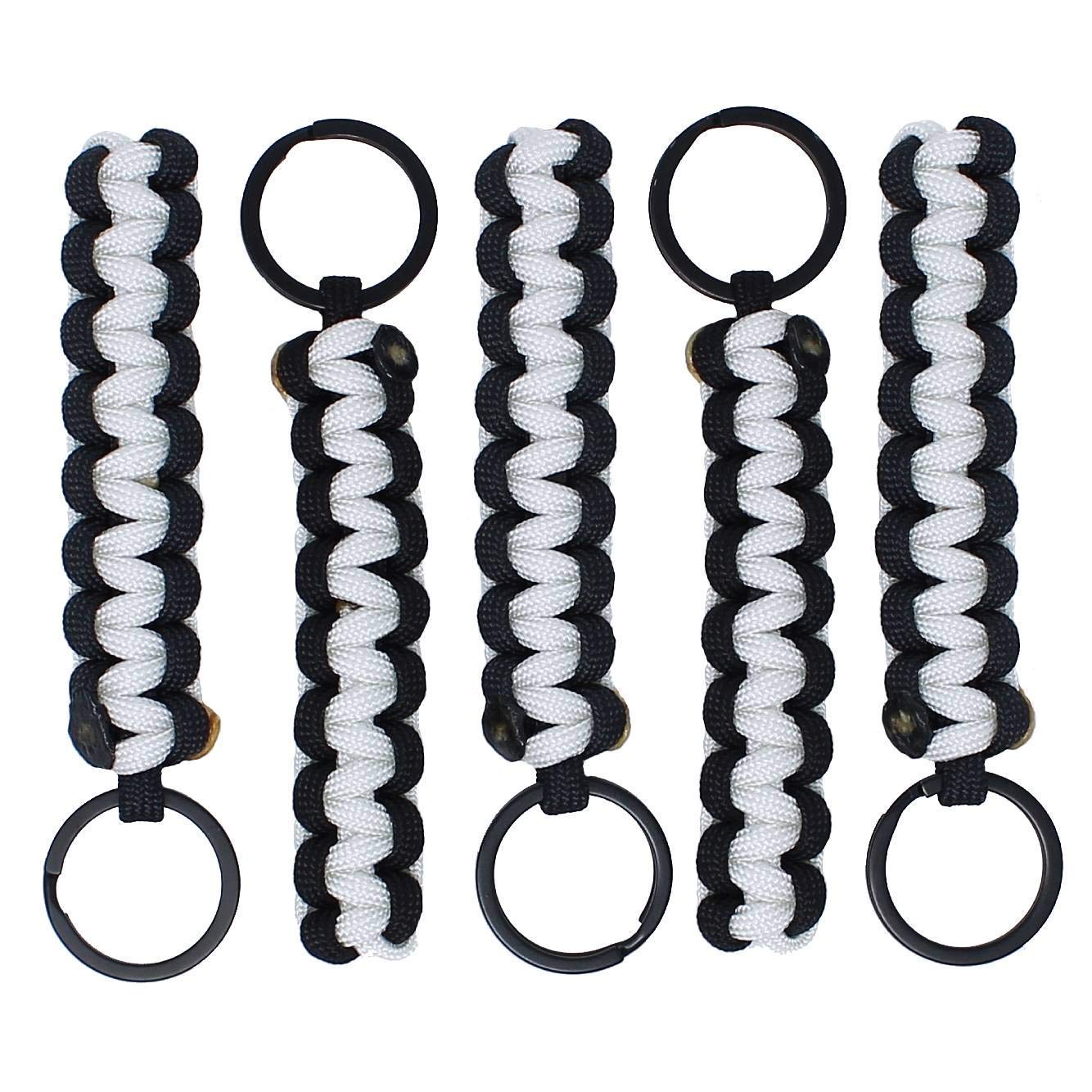 BubbasGarageTv - Large Heavy Duty Paracord Zipper Pulls (White)