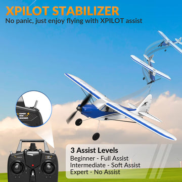 Volantexrc Rc Plane 4-Ch Control With Aileron 19.7'' Wingspan Rc Airplane Ready To Fly With 6-Axis Stabilizer System One-Key Aer