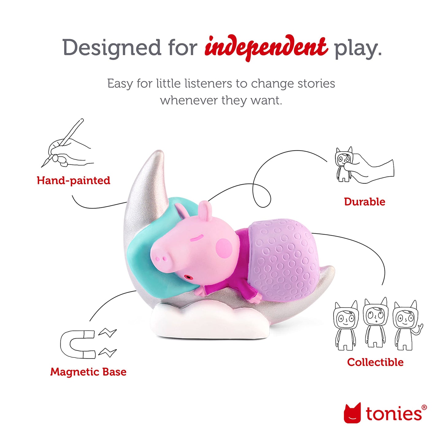 Tonies Peppa'S Bedtime Stories Audio Toy Figurine From Peppa Pig