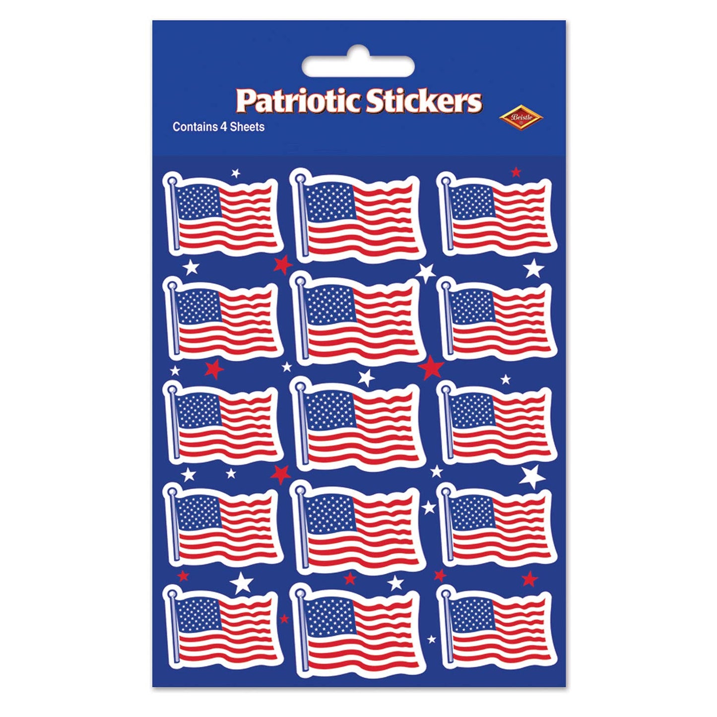 Beistle U S Flag Stickers