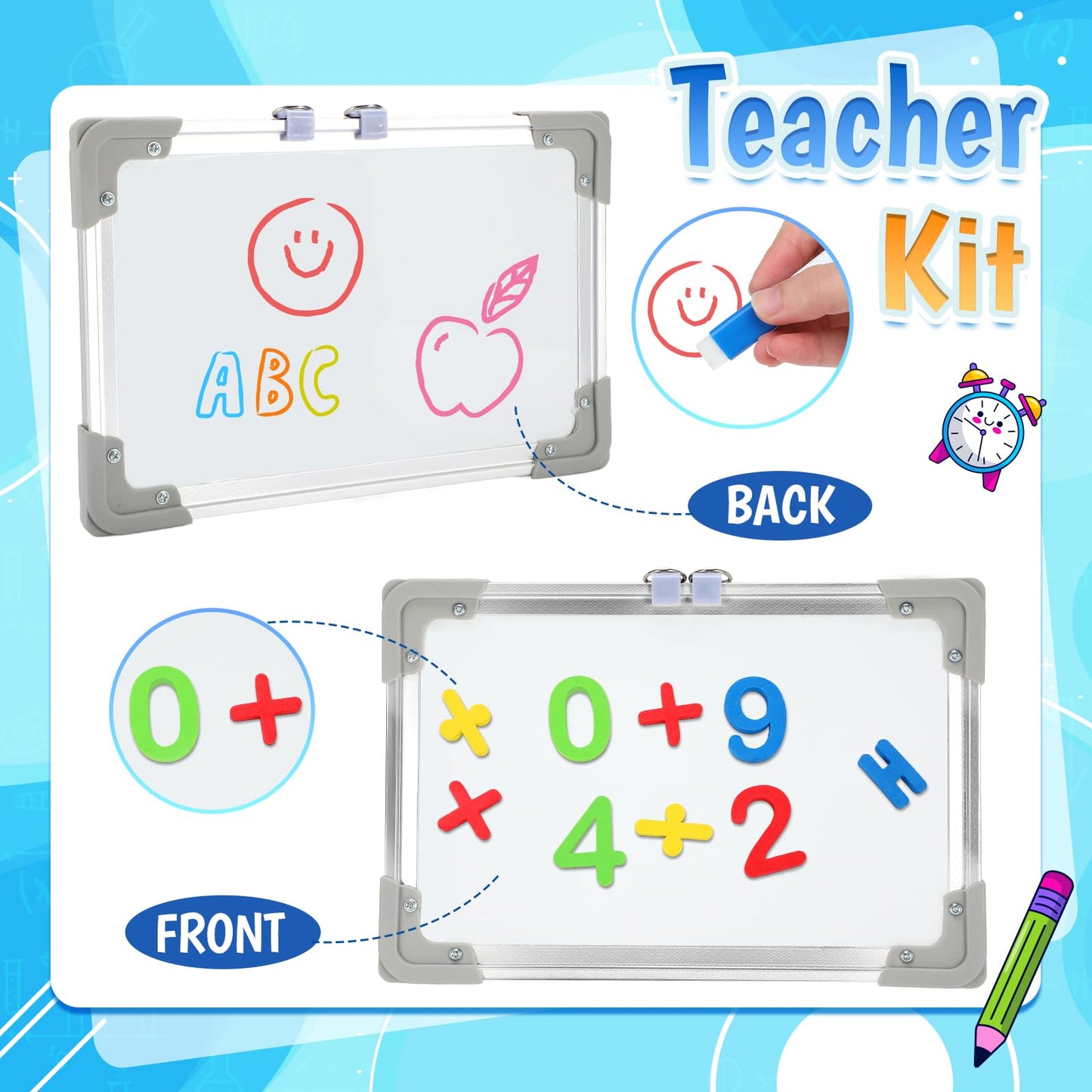 Loscola Pretend Play School Set For Kids Girls 4-12, Kids Teacher Play Sets For Girls, Teacher Supplies Toys With Teacher Bag, W
