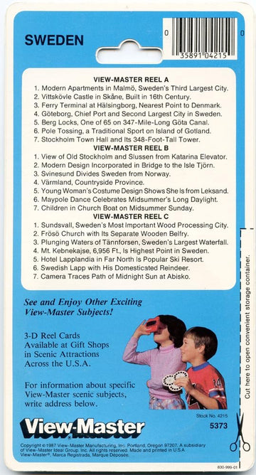 Sweden- Viewmaster 3 Reel Set