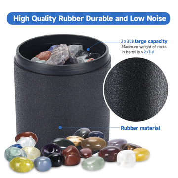 Leegol Electric Rock Tumbler Double Drum 6Lb Lapidary Polisher