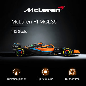 Voltz Toys Authentic Licensed 1:12 McLaren F1 MCL36 Remote Control Car - F1 Collection RC car Series for Kids and Adults - 2.4GH