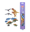 Wild Republic Dinosaur Family Animal Figurines Tube Dinosaur Toys TRex Triceratops Stegosaurus and Pteranodon Dinosaur Families Collection