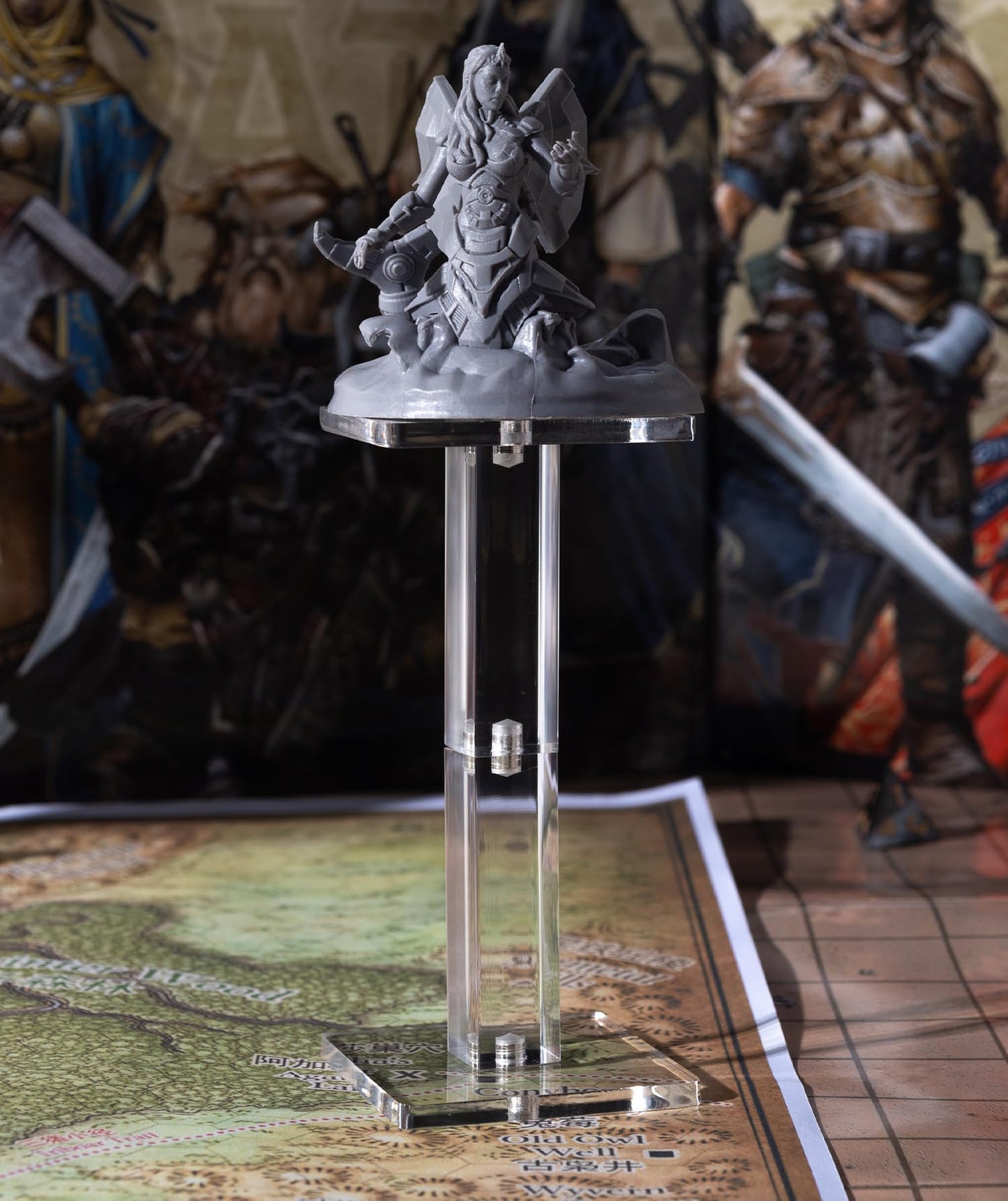 Kalami 2 Sets Flying Miniatures Magnetic Combat Riser For Dnd With 2'' Base, 3D Single Flyer Riser For Ttrpgs And Board Games