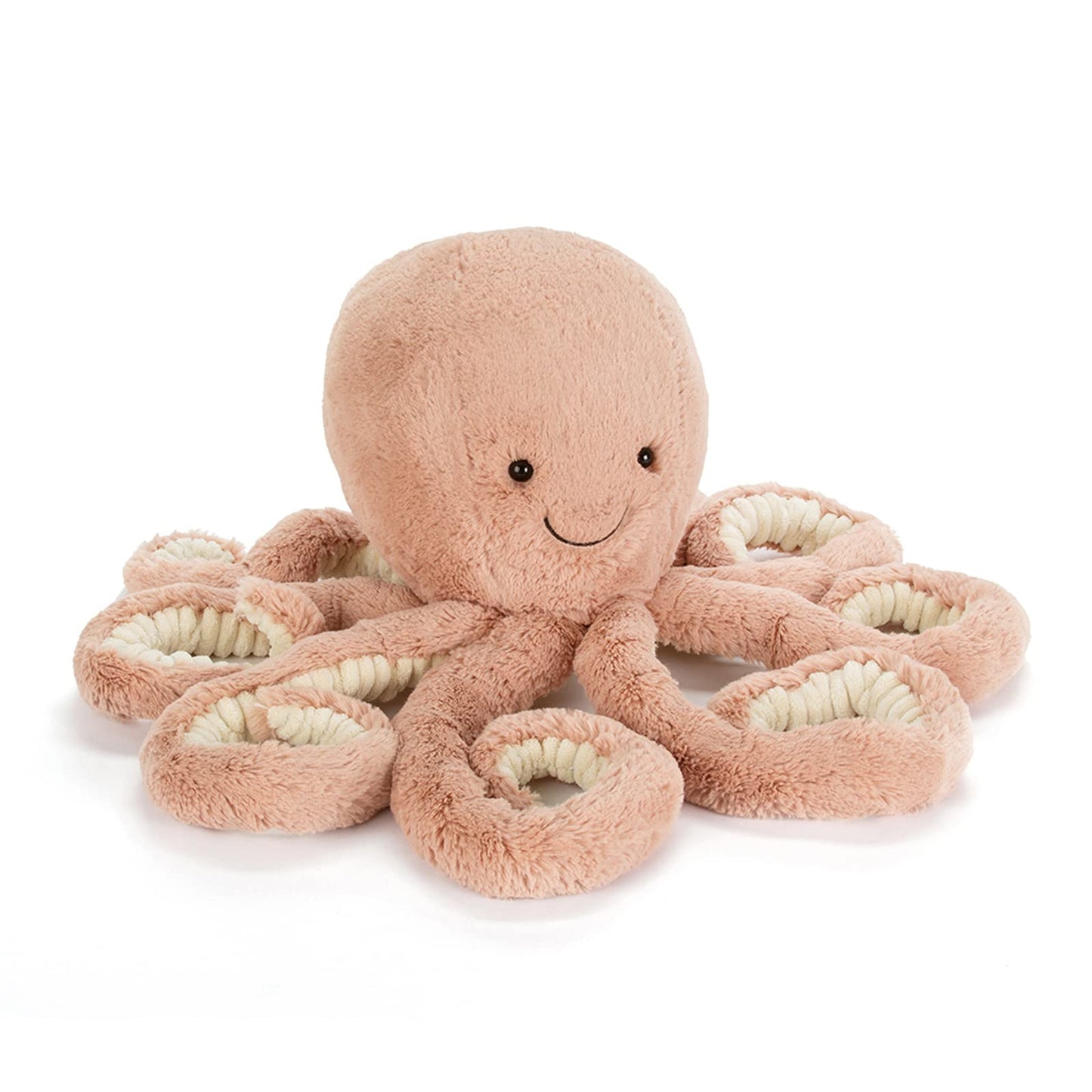 Jellycat Odell Octopus Stuffed Animal - Large 18.5 Brown Plush Toy for Kids - Perfect Ocean-Themed Gift