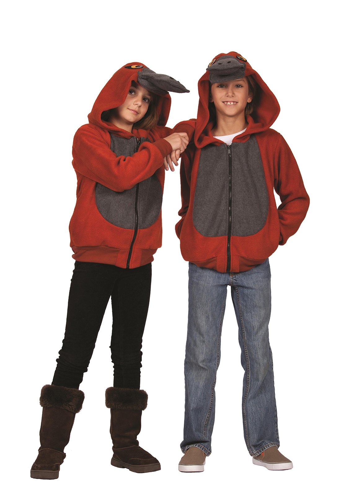 Rg Costumes Patty Platypus Hoodie Costume, Rust/Gray, Medium