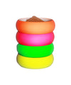 Neon Nation 4 Pack 1980S Style Costume Bracelets 1'' Soft Bangles