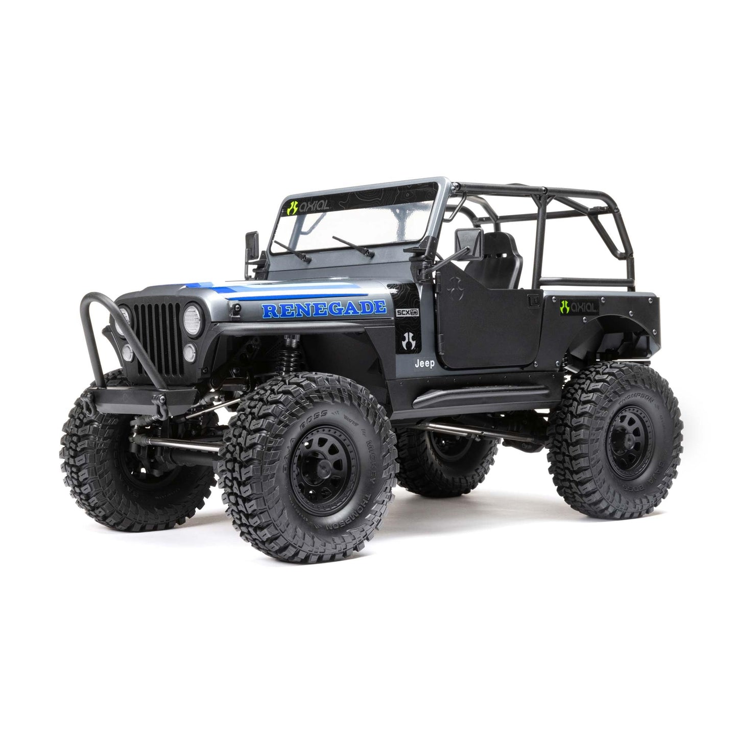 Axial RC Truck 1/10 SCX10 III Jeep CJ-7 4WD Brushed RTR (Battery and Charger Not Included), Grey, AXI03008T2