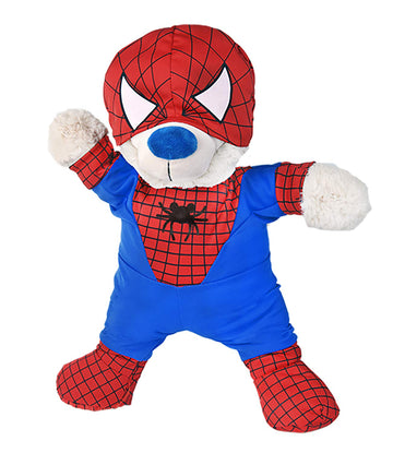 Spidey Teddy Spider Superhero Outfit Teddy Bear Clothes Fits Most 14' - 18' Build-A-Bear And Make Your Own Stuffed Animals