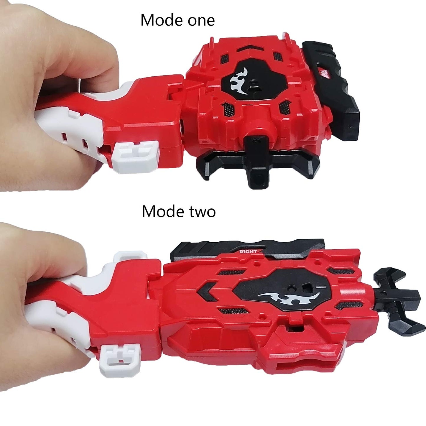 Speder Bey Gyro Blades Launcher And Grip, Battling Burst String Launcher Gyro Light Sparking Left&Right Lr Spin Top Compatible With All Bey Burst Series Bey Battling