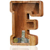 Fao Thuofyr Extra Large Wooden Piggy Bank - Piggy Bank For Kids,Piggy Bank Girls, Piggy Bank For Boys,Alphabet F Money Bank,Coin