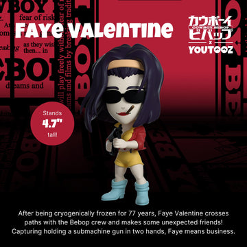 Youtooz Faye Valentine 5'' Inch Figure, Official Collectible Faye Valentine From Anime And Series Cowboy Bebop By Youtooz Cowboy