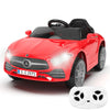 12V Kids Ride On Car With 2.4G Remote Control,Battery Powered Electric Car Ride On Vehicle Double Doors, 5 Point Safety Belt,Led Light (Sc-Red)