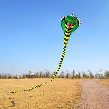 Large Cobra Kite for Adults Kids Boys with Super Long Tail (49 ft), Extra Easy to Fly, Best Huge Kites for The Beach/Party/Field