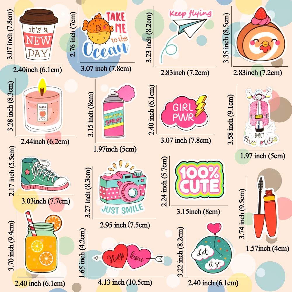 Qtl Cute Girl Stickers For Water Bottles Stickers For Kids Vsco Stickers For Hydroflask Stickers Waterproof Girls Laptop Sticker