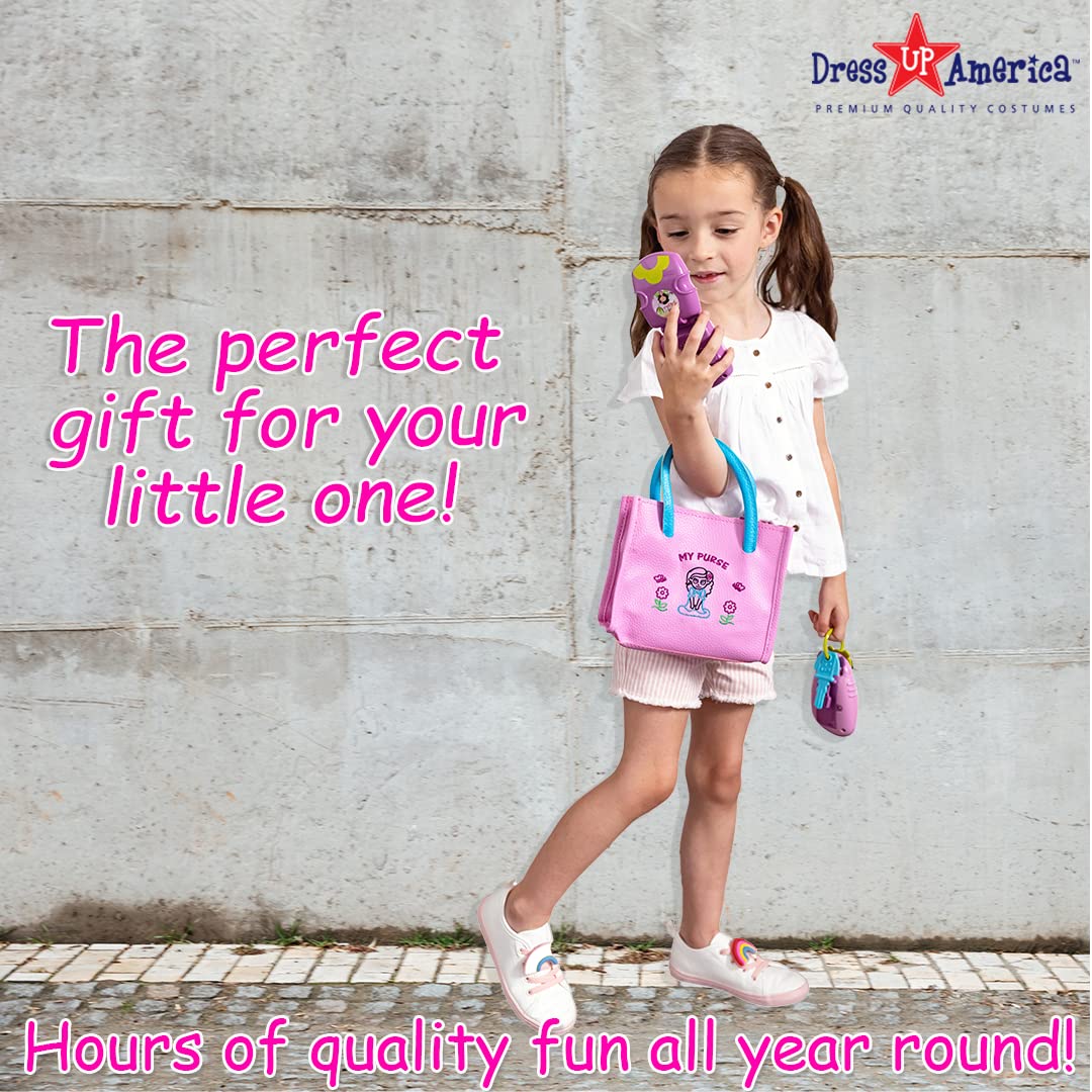 Dress-Up-America Toddler Purse - Pretend Play Purse For Kids - Little Girls Pretend Play Toys | Ages 1, 2, 3 Years Old - My Firs