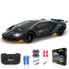 YUAN PLAN RC Drift Car, 1/24 4WD Remote Control Car RC Cars for Kids, 2.4GHz Hobby Racing Car Toys with LED Light Two Rechargeab