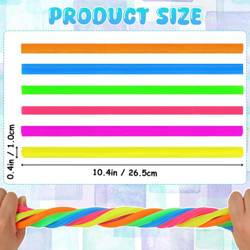 String Noodles Larger Stretchy Toys 36 Packs Stress Strings Toys For Kids Adults Concentration For School Gifts