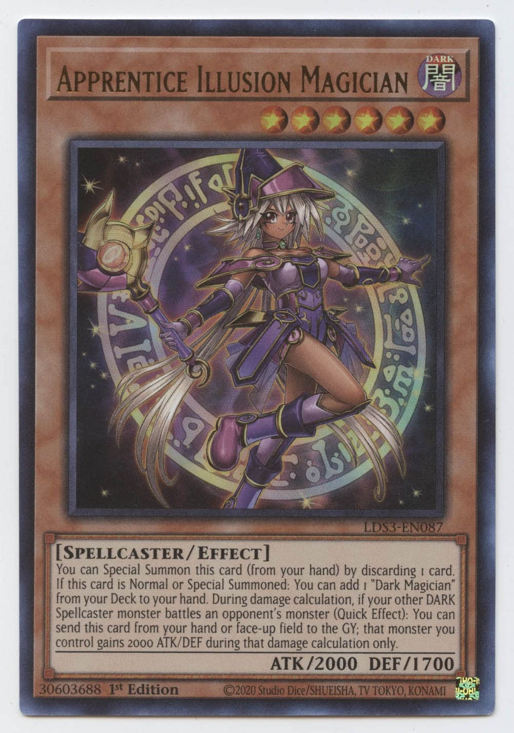 Apprentice Illusion Magician - Lds3-En087 - Ultra Rare - 1St Edition