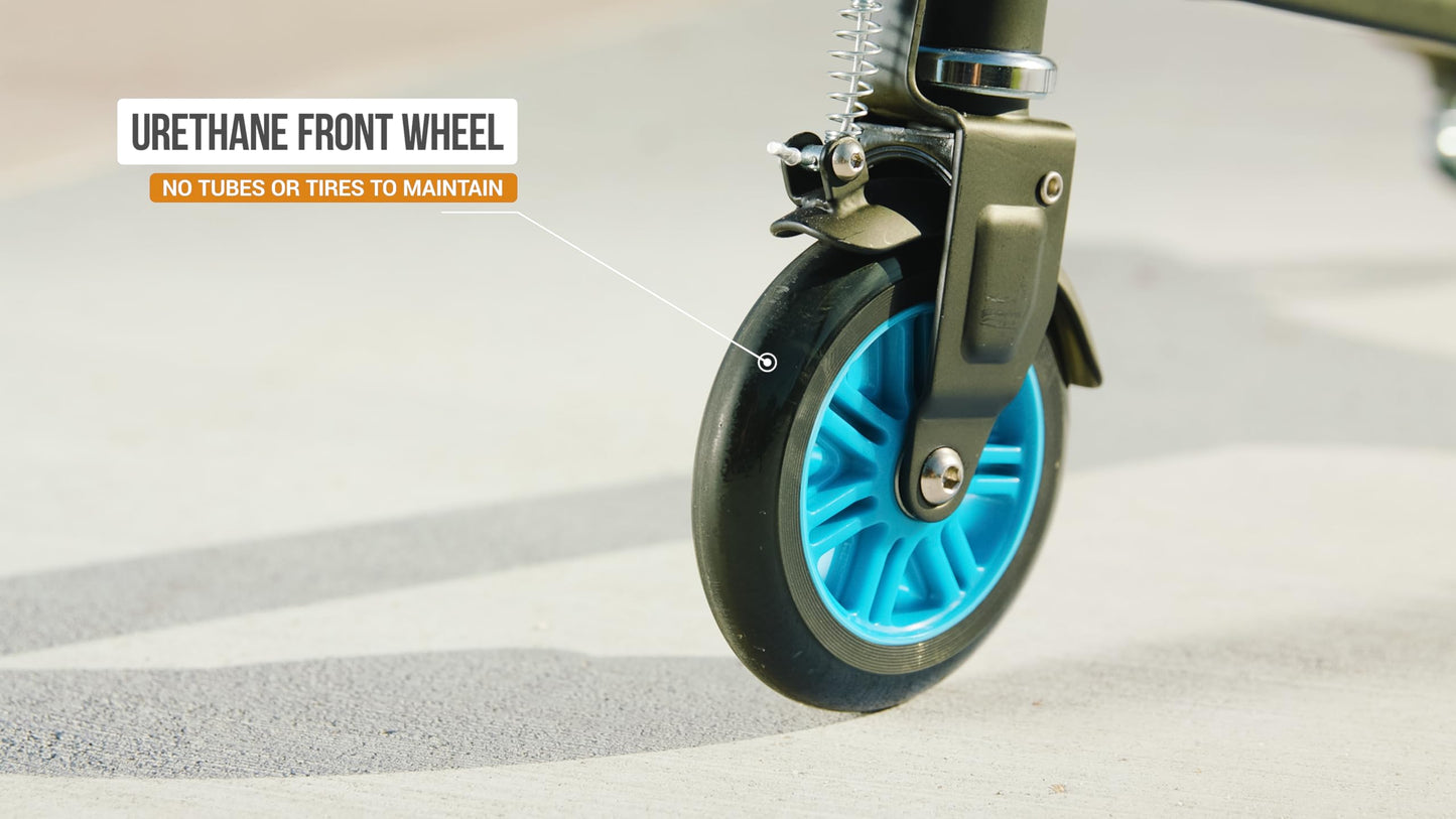 Razor PowerWing Caster Scooter for Kids Ages 6+ - Dual Inclined Casters for Drifting and Spinning, For Riders up to 143 lbs