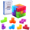 WorWoder Kids Magnetic Building Blocks Magic Magnetic 3D Puzzle Cubes, Set of 7 Multi Shapes Magnetic Blocks with 54 Guide Cards