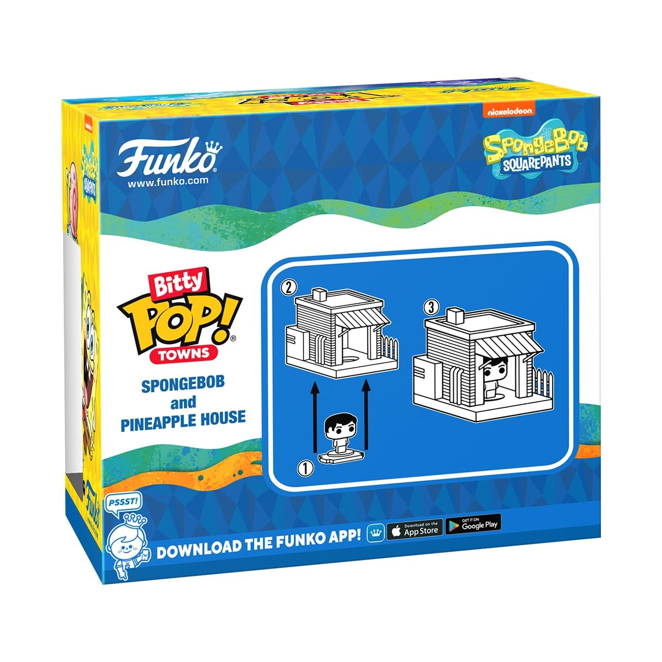 Funko Pop Bitty Town: Spongebob Squarepants Vinyl Figure with Enamel Pineapple House - Collectible Gift for Kids & Adults - Multicolor