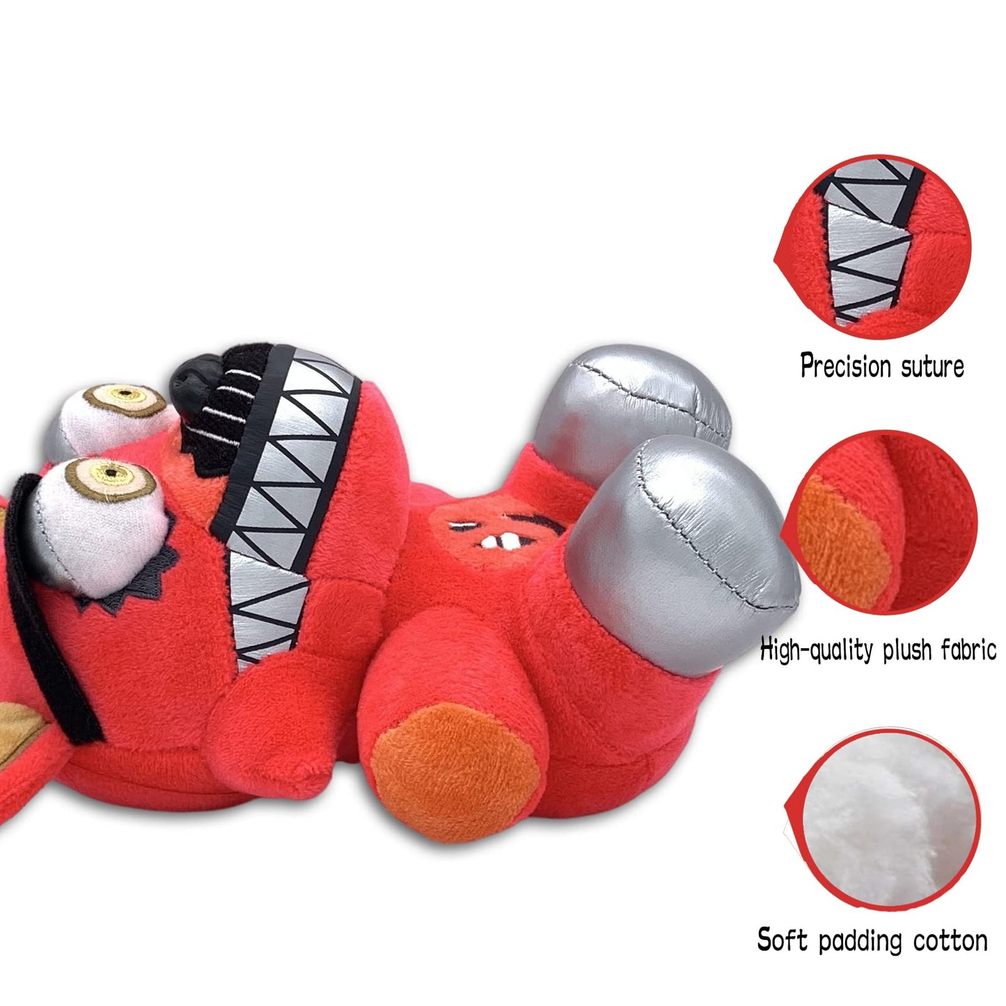 Milenzom Nightmare Foxy Plush Toy 8 Inch,Fnaf Plushies Doll,For Boy Girl Christmas Halloween Birthday Gift