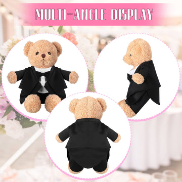 Set Of Tuxedo Outfit, Bear Clothes Suitable For 13-15 Inch, Bear Clothes, Stuffed Animal Clothes, Bear Accessories For Your Own